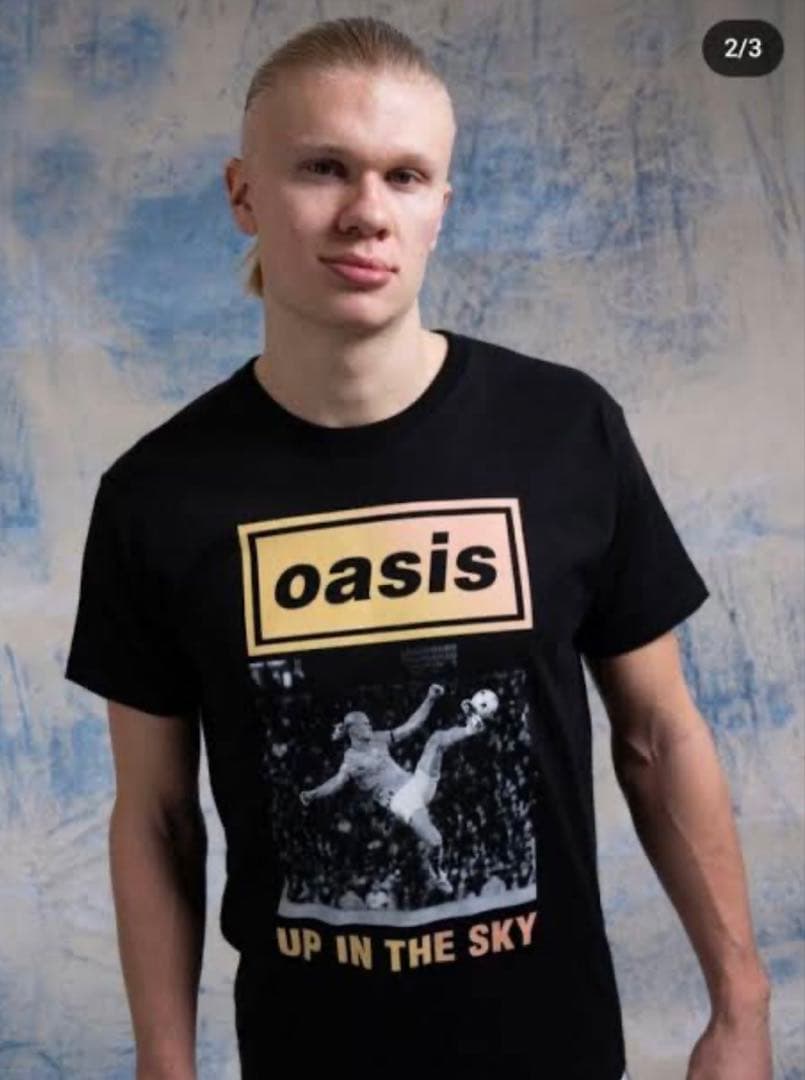 完売品 oasis x Manchester city Tシャツ
