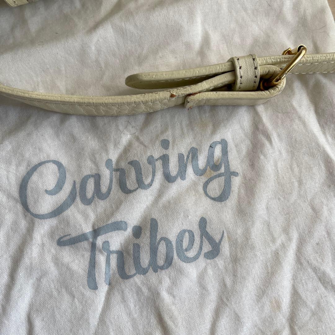 美品　Carving Tribes ファー付きパーティーバッグ