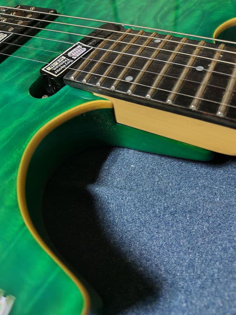 ギター ESP edwars e-mv-125fr Turquoise green