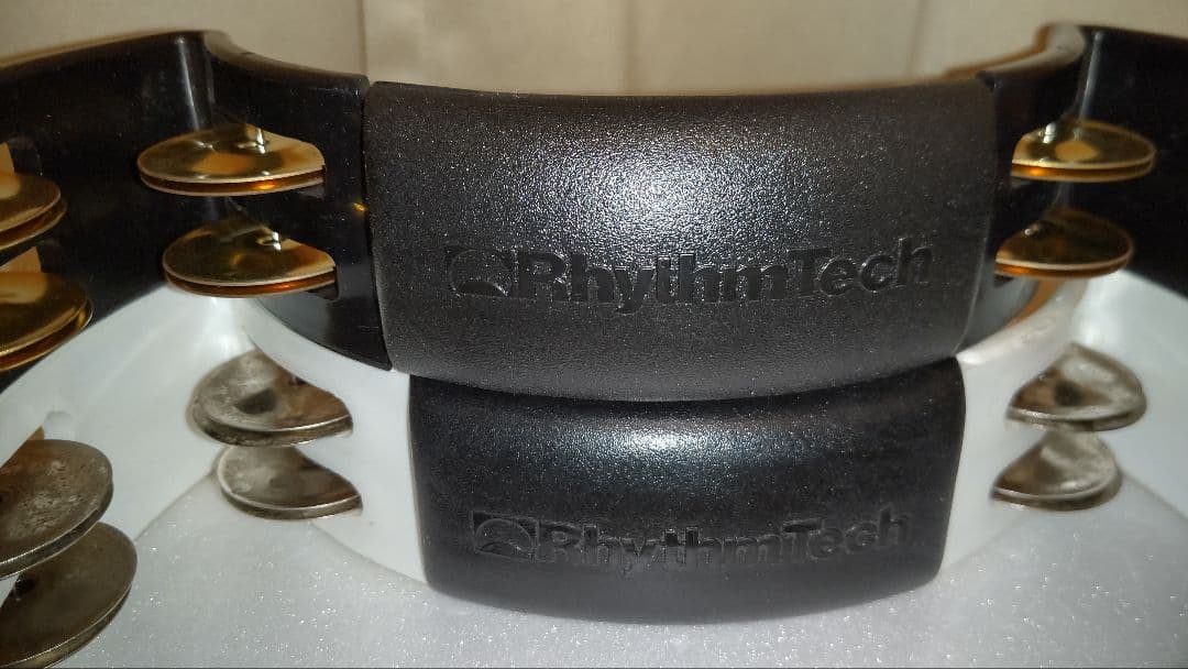 タンバリン(BLACKジングル希少MEINL)リズムテックRHYTHMTECH