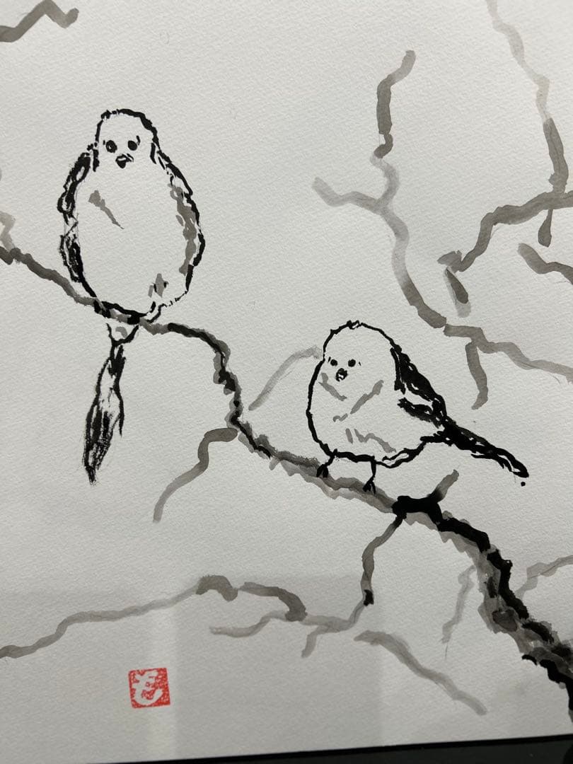 夫婦水墨画