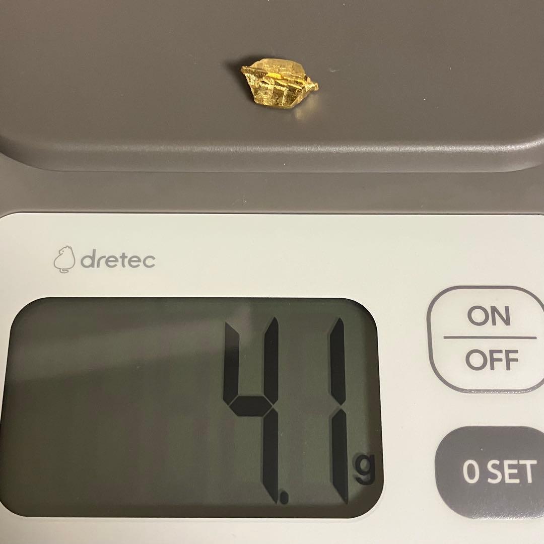 金銀相場上昇！　純金塊24k 4.09g GOLD 彫金母材、現物資産、鉱石