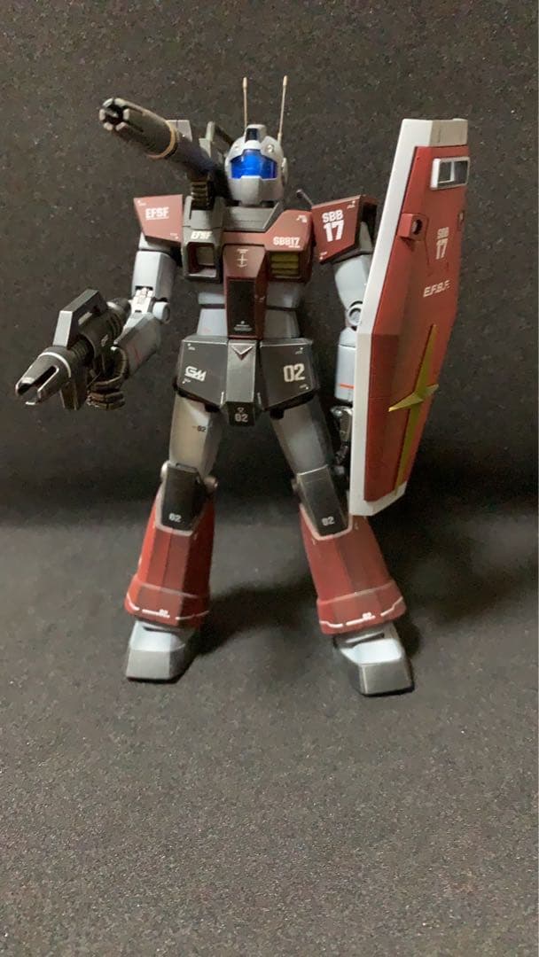 ガンプラ完成品　1/100MGジムキャノン