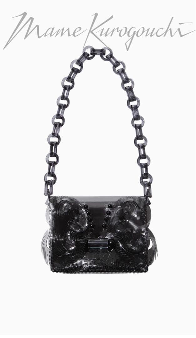 バッグ Transparent Sculptural Mini Chain Bag