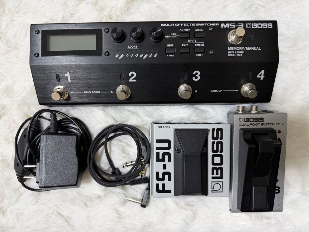 BOSS MS-3 FS-7 FS-5U セット 電源付き