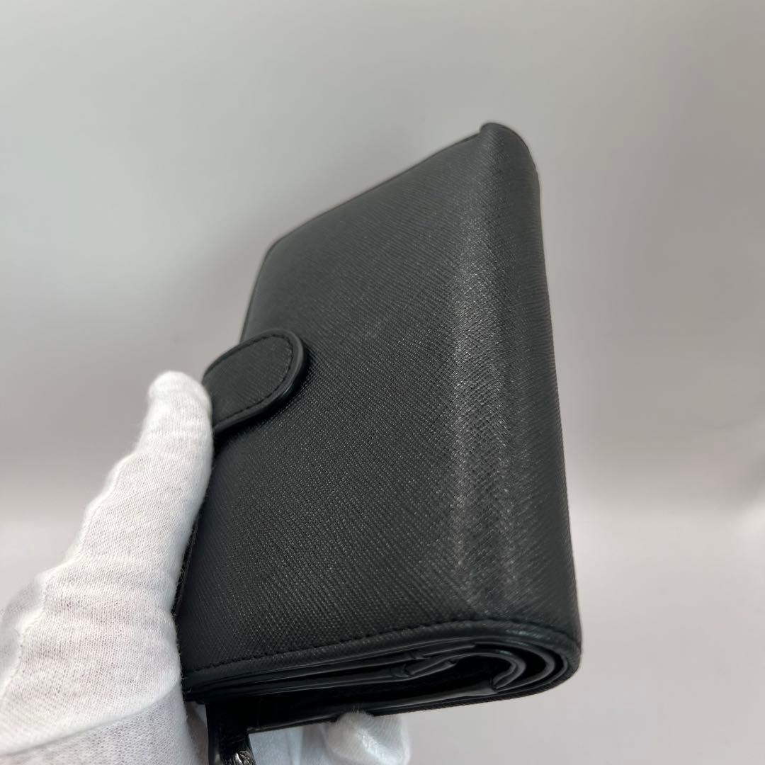 vivienne westwood 二つ折り財布　ディアマンテ　ハート　ブラック