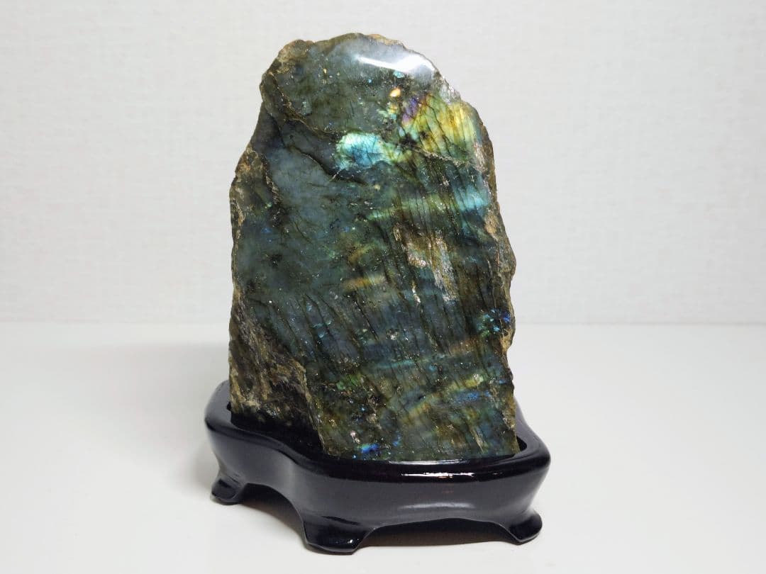 ラブラドライト 1.3kg 原石 鑑賞石 自然石 誕生石 鉱物 鉱石 水石