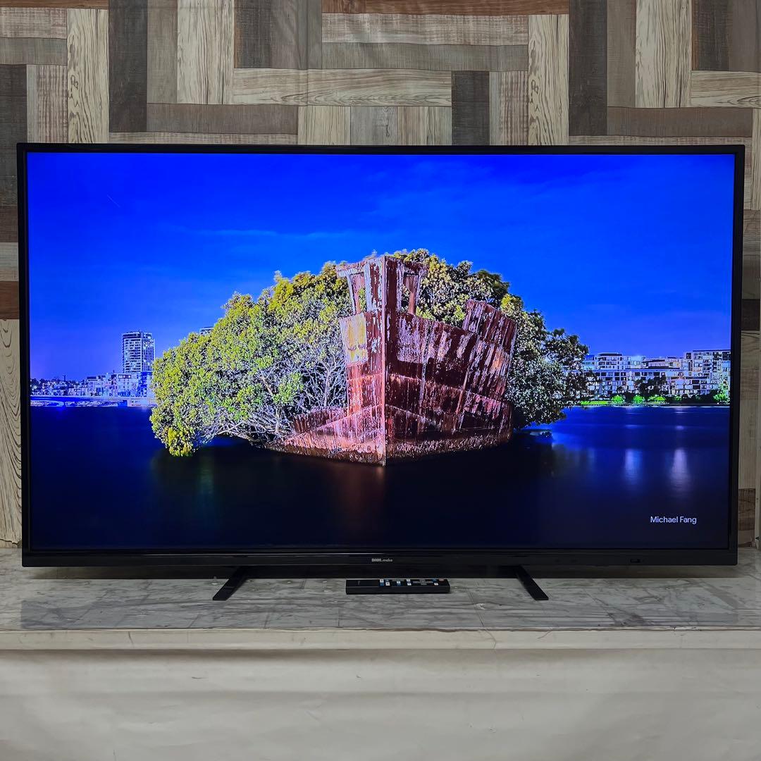 即日受渡❣️全国送料込DMM55V型4K液晶ディスプレイHDRスピーカーリモコン