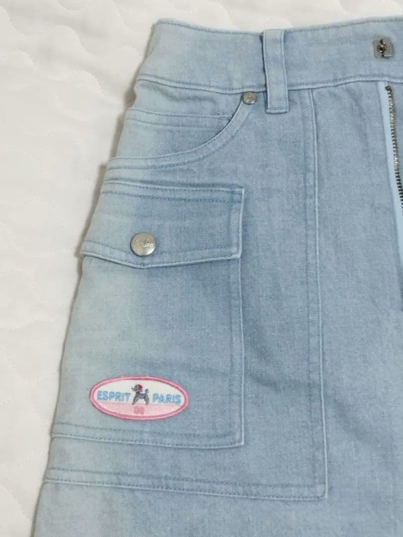 【希少】ポンポネット　ミントくん　デニム台形スカート　160