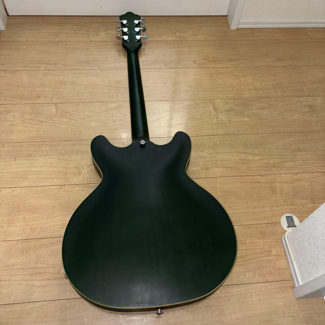 プレイテック　SA20 Green セミアコースティックギター　グリーン