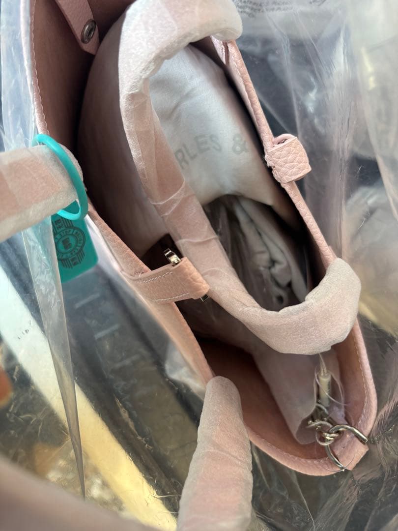 Beryl ベリル リサイクルレザーバケツバッグ ピンク