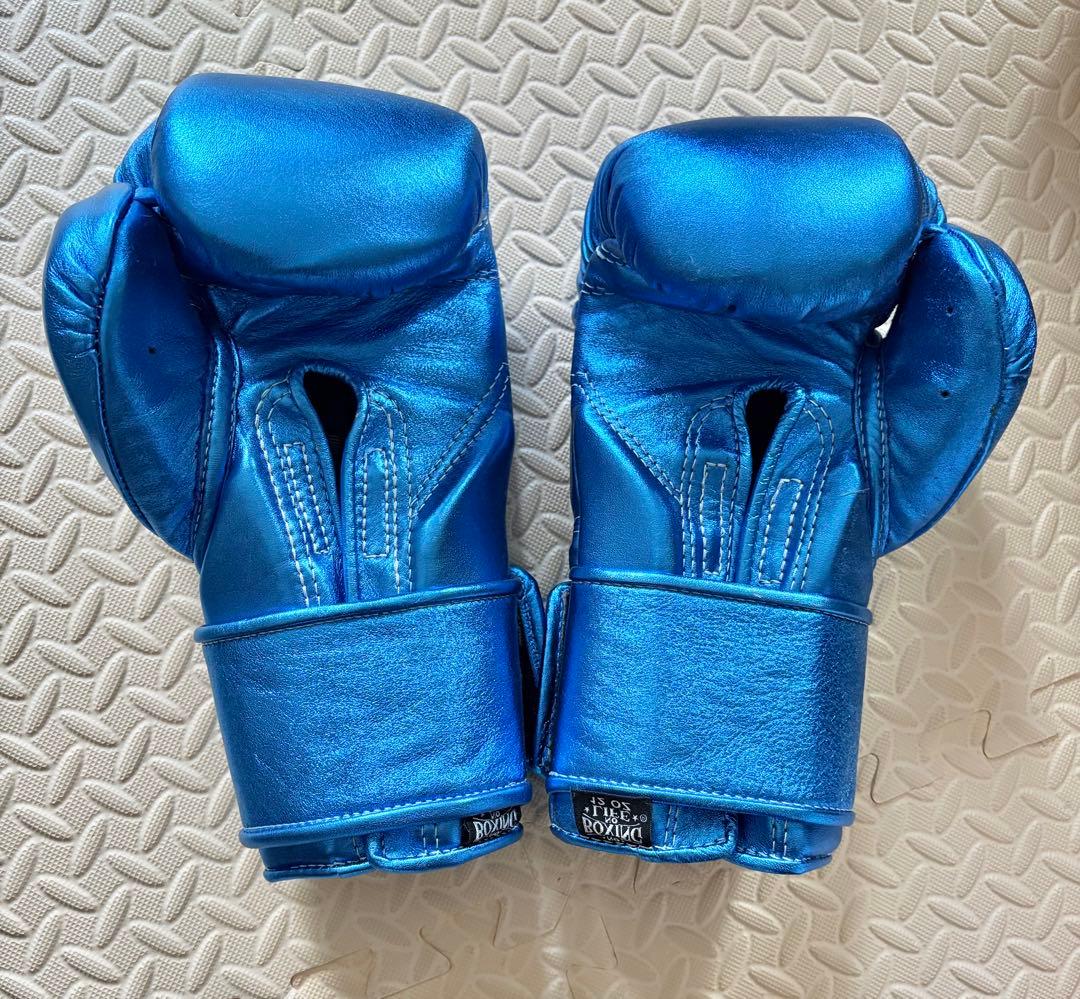 【新品】NO BOXING NO LIFE トレーニンググローブメタリックブルー