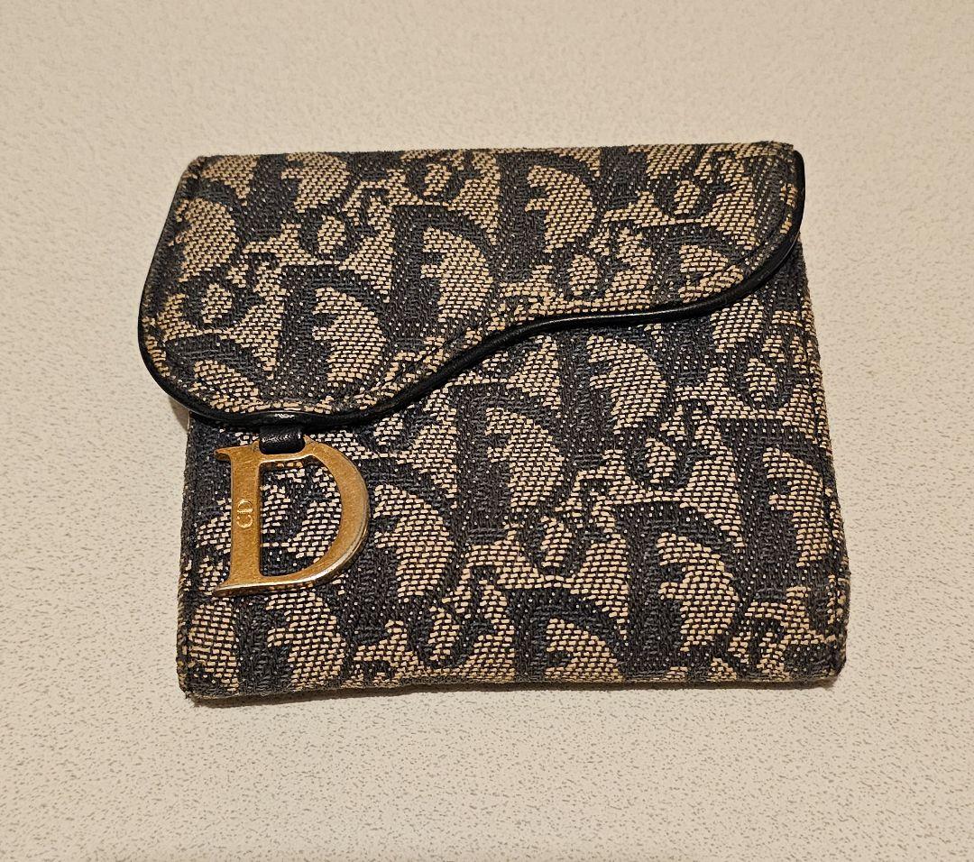 Dior　ディオール　トロッター柄　3つ折り 財布