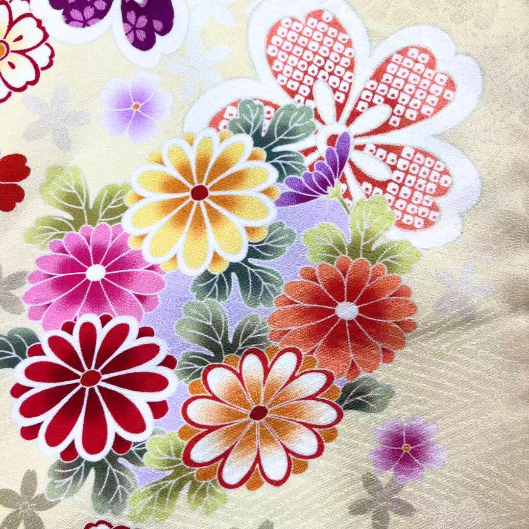 ≪早い者勝ち≫【美品】 振袖セット 成人式 正絹 古典柄 振袖 黄色 S91 ●