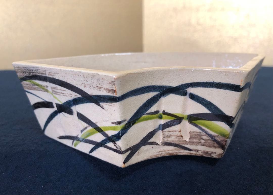 《R》懐石 扇面 向付5客 陶山造 小鉢 共箱　250725F1