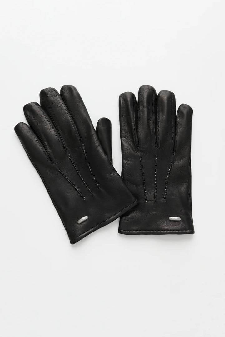 OUR LEGACY HIS GLOVES ブラックレザー手袋