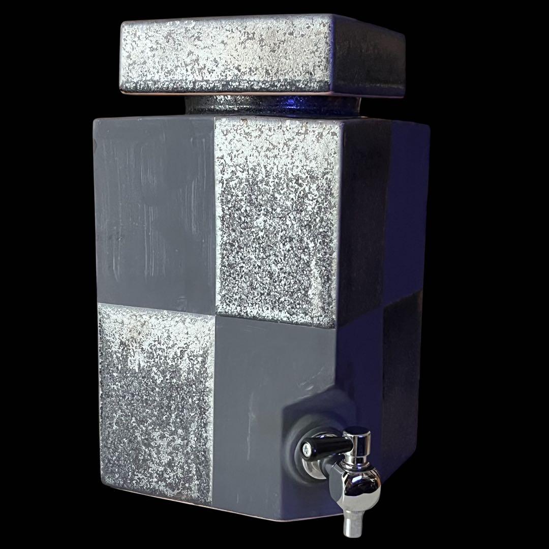 【常滑焼】黒市松焼酎サーバー　3L