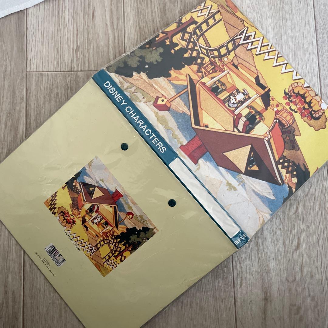 ミッキーマウス バインダー　ディズニー　バインダー　レトロ