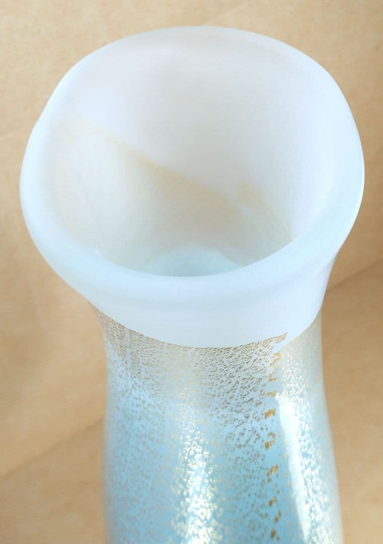 【本物保証】藤田喬平 手吹 ヴェニス三彩 共箱 毎日オークション出品現物 35㎝