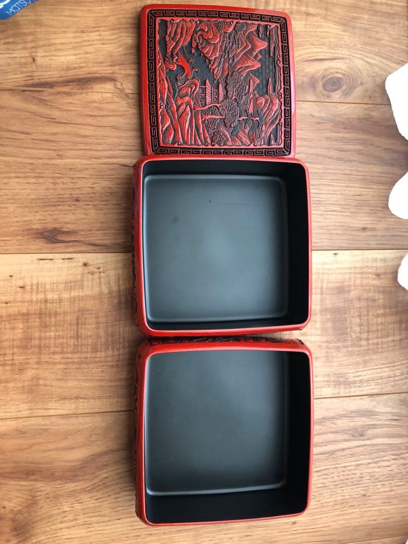 仙台　堆朱　お重