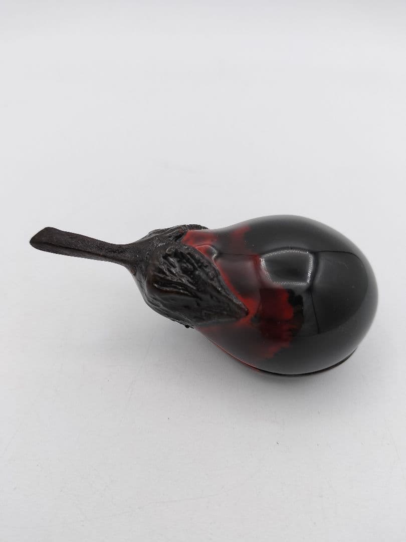 b40 【新品・未使用】香合 総乾漆造 茄子 中津昭史 木箱 茶道具