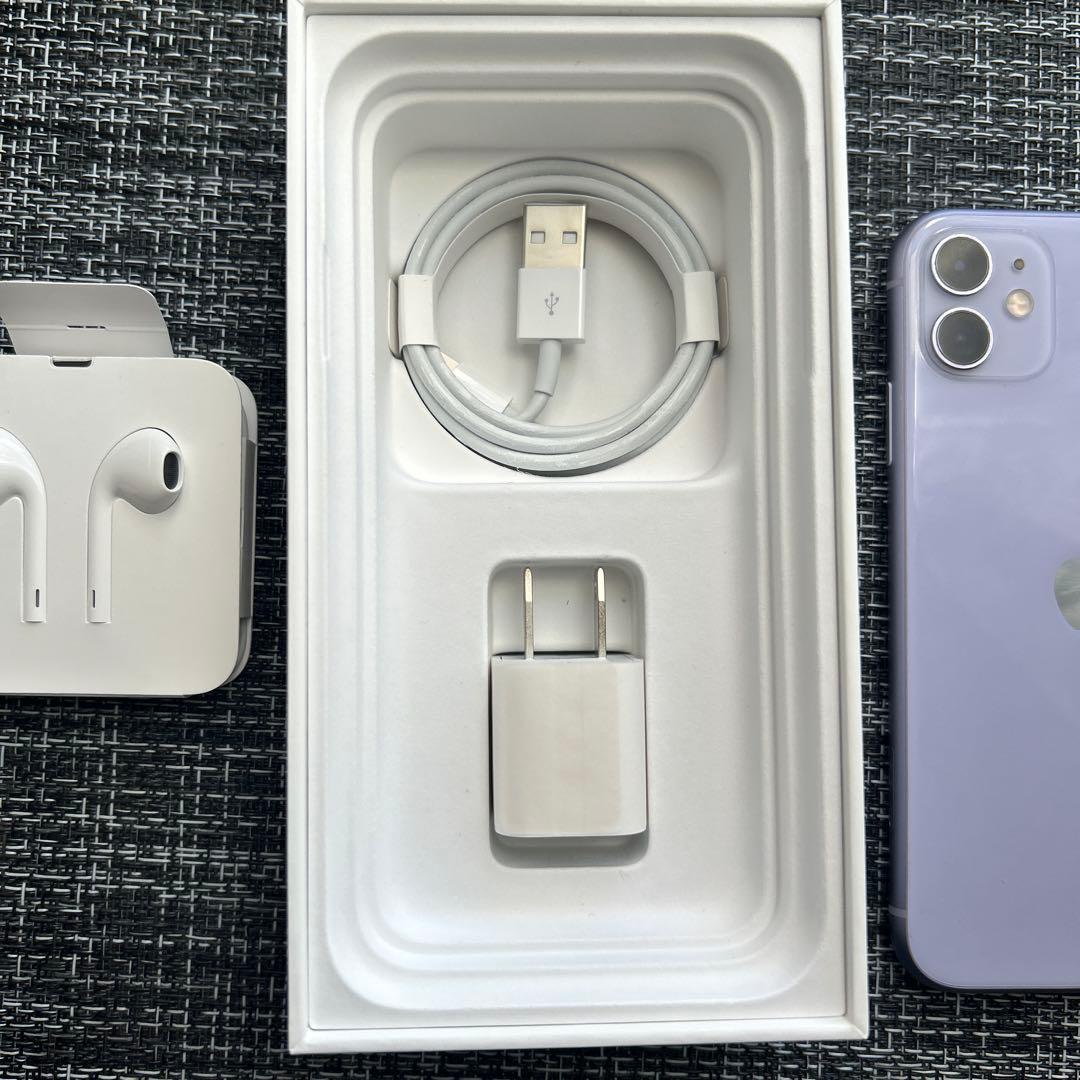 Apple iPhone 11 パープル 本体と付属品