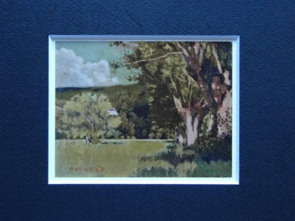 P・ボナール、ドーフィネ風景、希少画集画、新品高級額装付