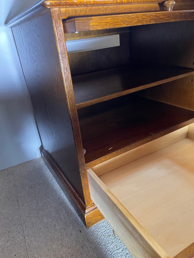 美品　三越家具　ブルージュ　英国スタイル　アールヌーボー　フラップ式