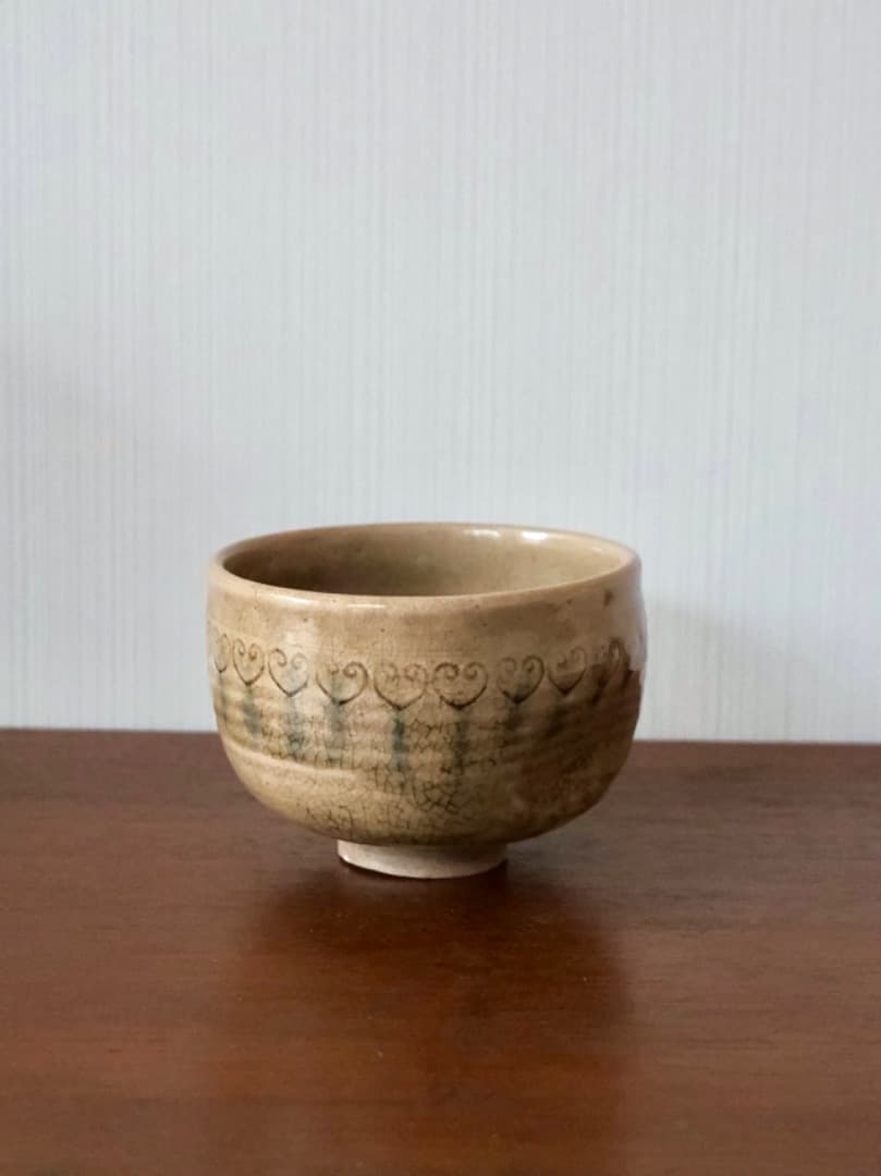 黄瀬戸　茶碗　茶道具　古道具　Q2298