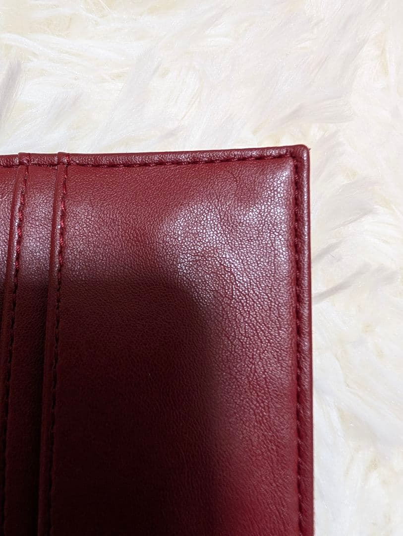 ステラマッカートニー♥️三つ折り財布ファラベラ チェーン 赤 バーガンディ
