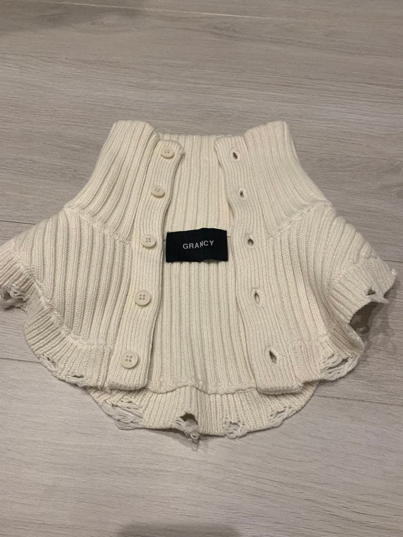GRANCY Collar Neck Warmer 付け襟ネックウォーマー 白
