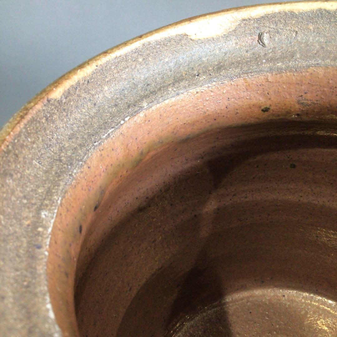 Ｐ２９５　水指　『在銘』『窯変錦彩』『耳付水指』　共箱　茶道具