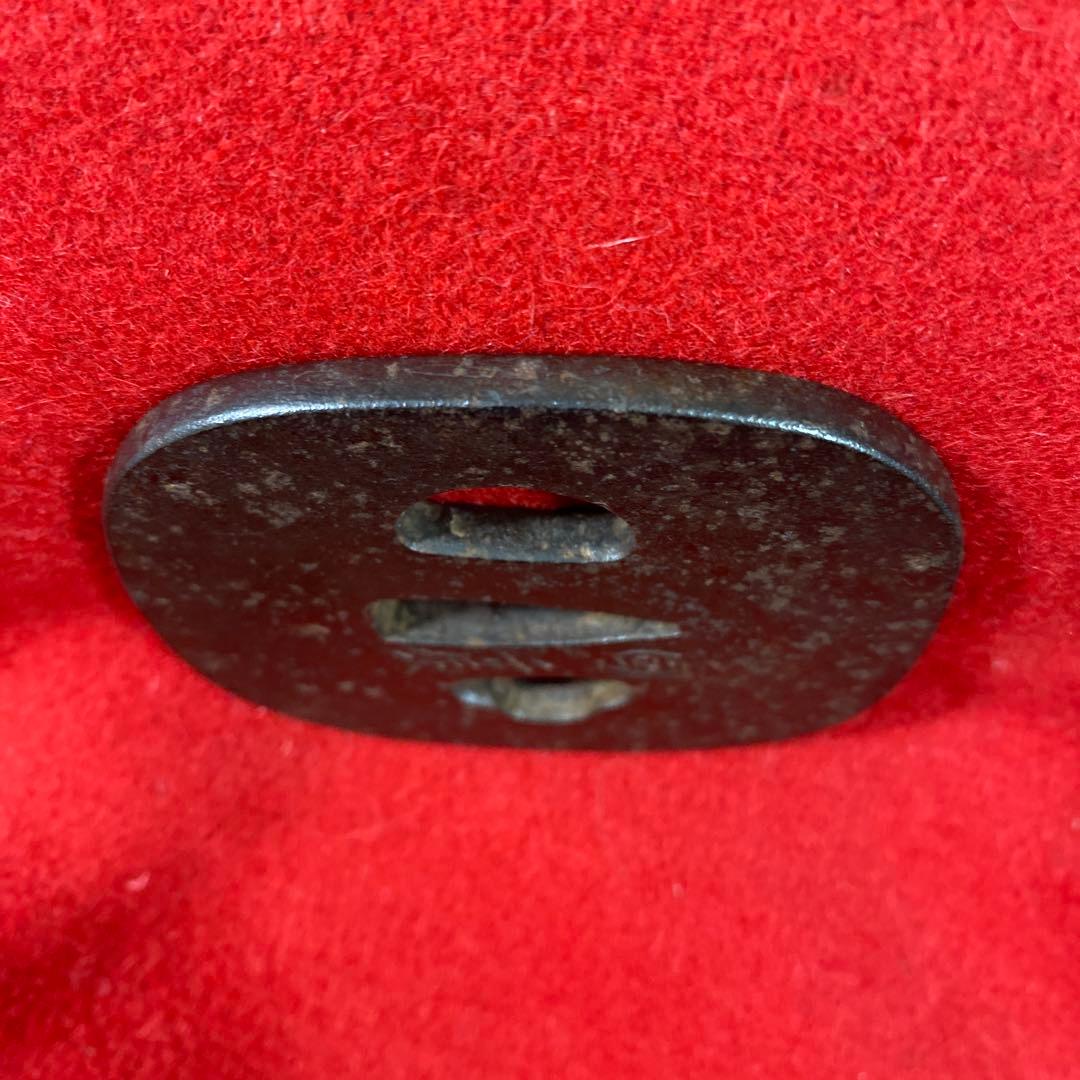 B–5 日本刀の鍔（つば）　「國廣」刻印　武具　刀装具アンティーク　美術工芸品