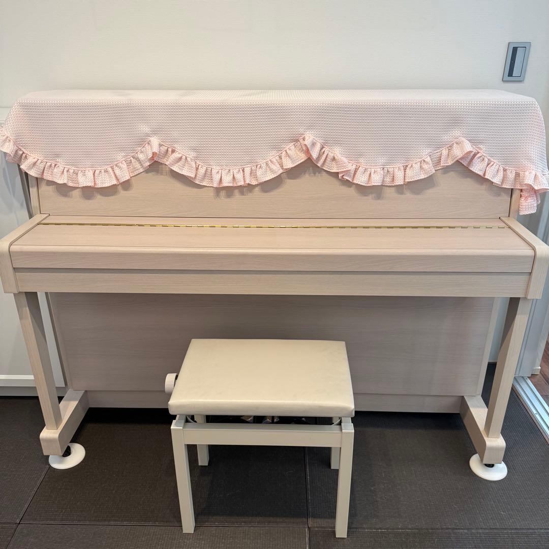 最終値下げ【美品/定価53万】カワイ　アップライトピアノ（NF-15 Blanc