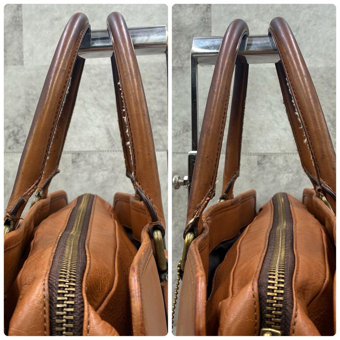 美品 コーチ 2way ビジネスバッグ ブリーフケース レザー 収納多数 A4