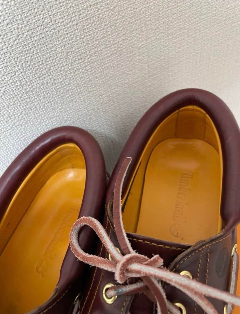 Timberland 3eyeバーガンディ デッキシューズ