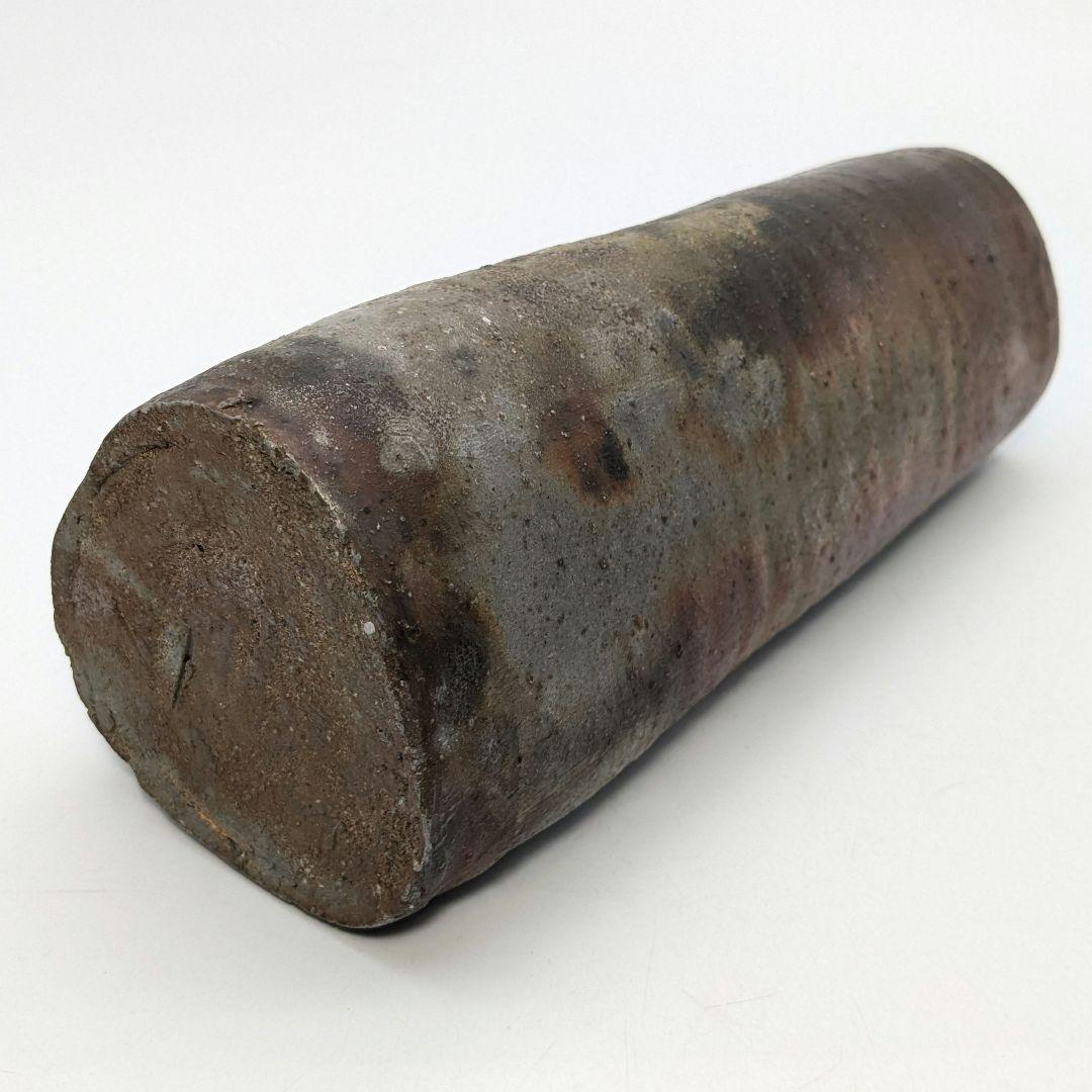 岡山県重要無形文化財 山本雄一 備前焼 三角花入 花瓶 花器 フラワーベース