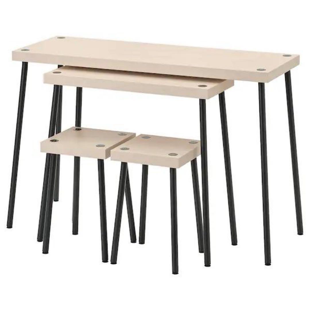 【りんご】IKEA FRIDNÄS フリードネス 4点ネストテーブルセット