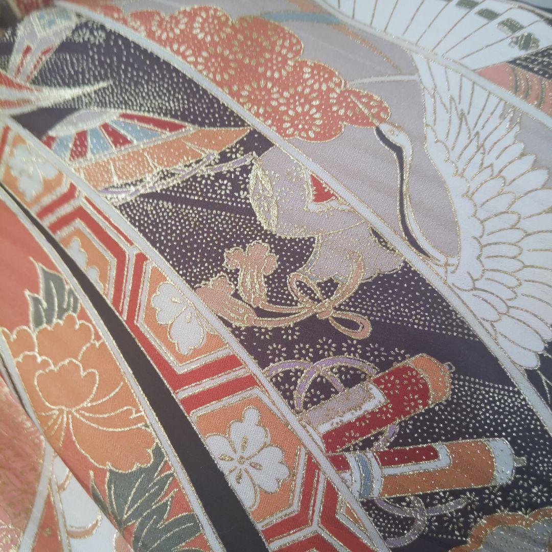 453【最終価格】古典柄　和モダン【正絹振袖7点フルセット】成人式卒業式謝恩会