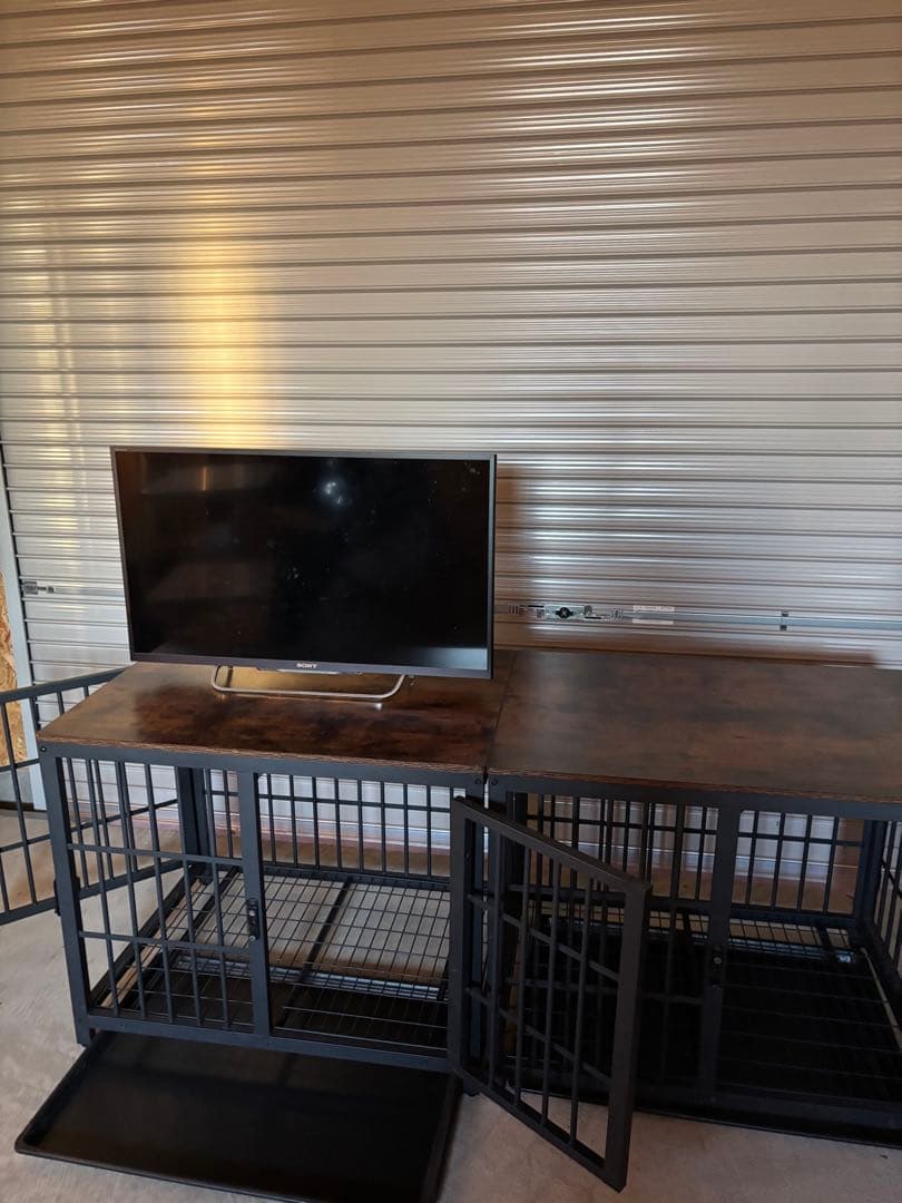 お洒落 インテリア 天板付き犬ゲージ 小型犬 中型犬 直接引き取り 値下げ中