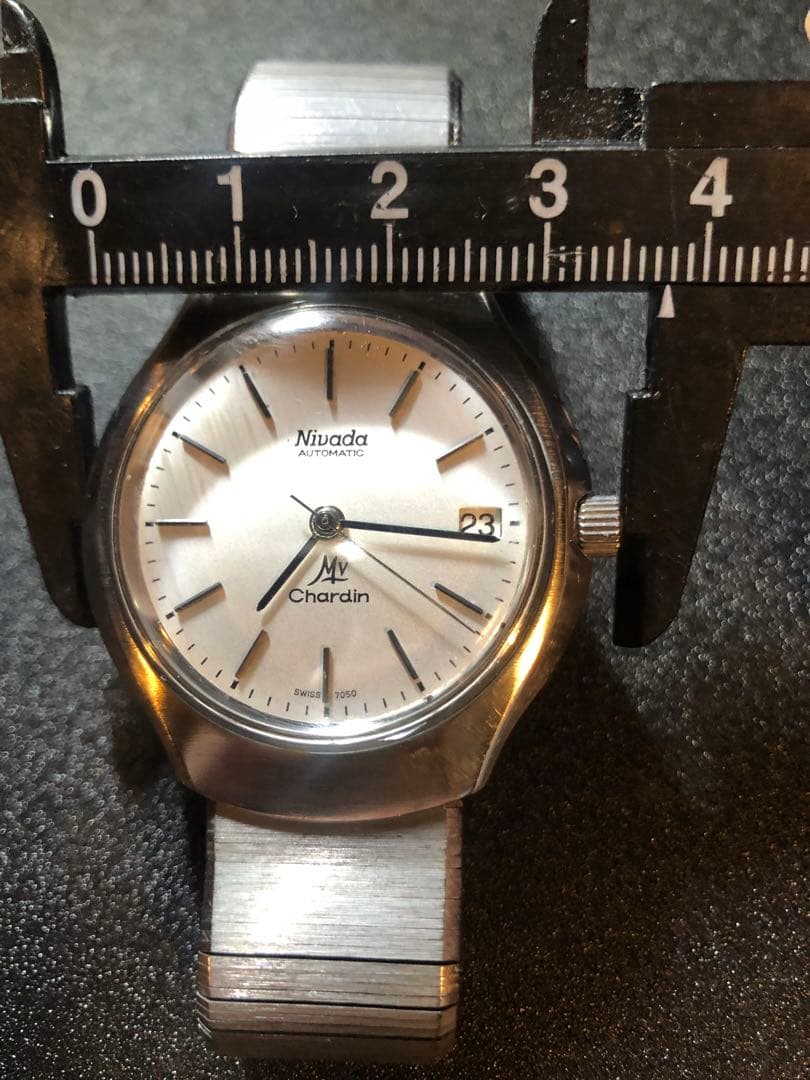 美品★稼動良好★ニバダ　シャルダン　自動巻　ヴィンテージ　メンズ　腕時計