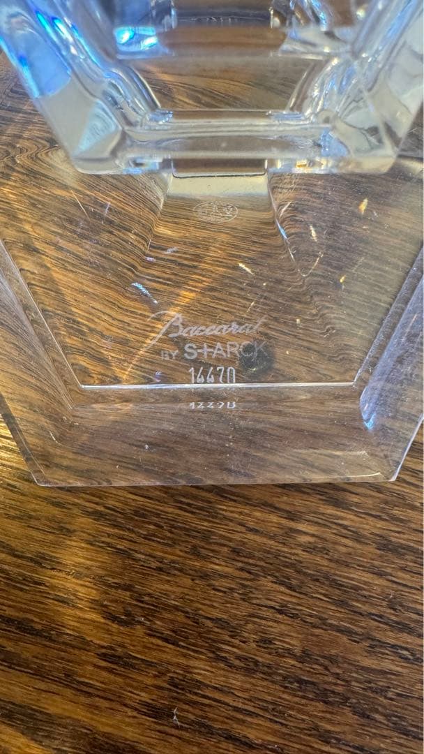 【美品】Baccarat バカラ アワファイヤー キャンドルスタンド シルバー