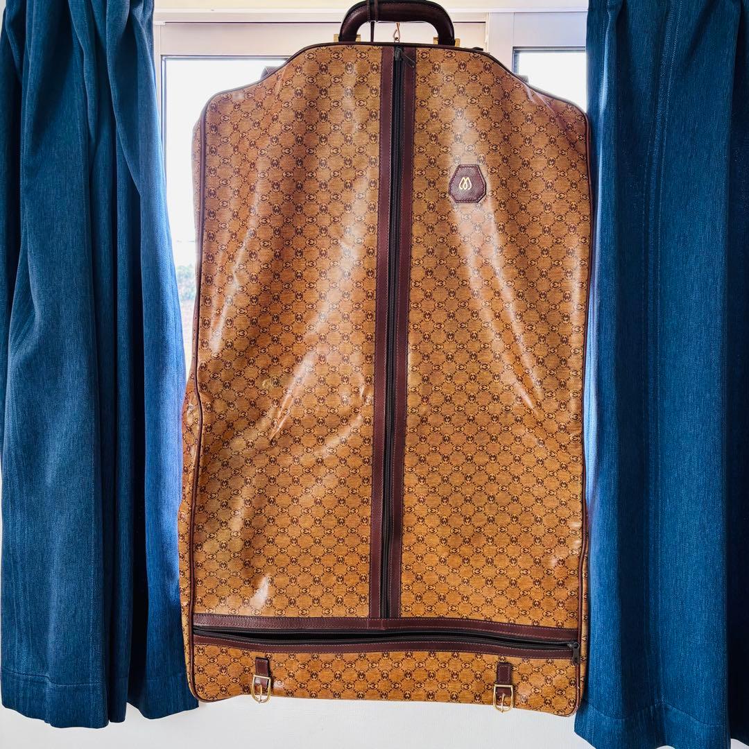 希少　モラビト　ガーメントケース　総柄　スーツケース　トランク　出張　ハンガー