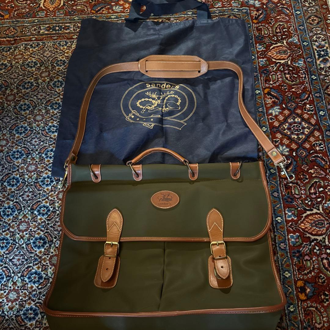 sanders ガーメントバッグ オリーブグリーン