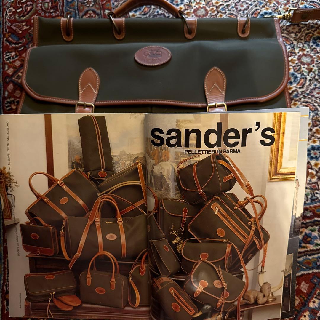 sanders ガーメントバッグ オリーブグリーン