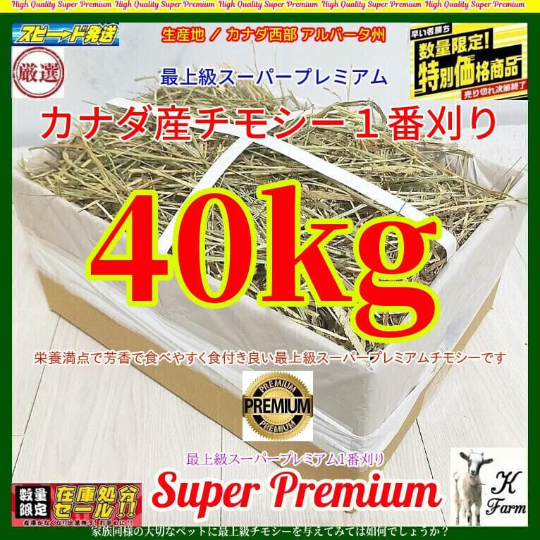 (2/9まで) カナダ産 チモシー 40kg スーパープレミアム １番刈