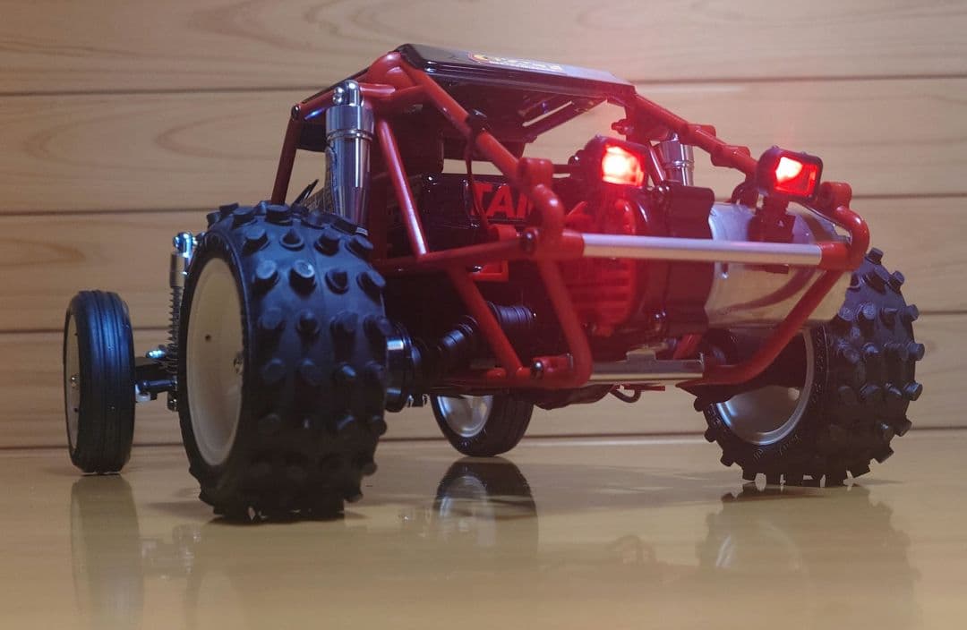 タミヤRCワイルドワンLEDライト付プロポ＆バッテリー充電器付完成品