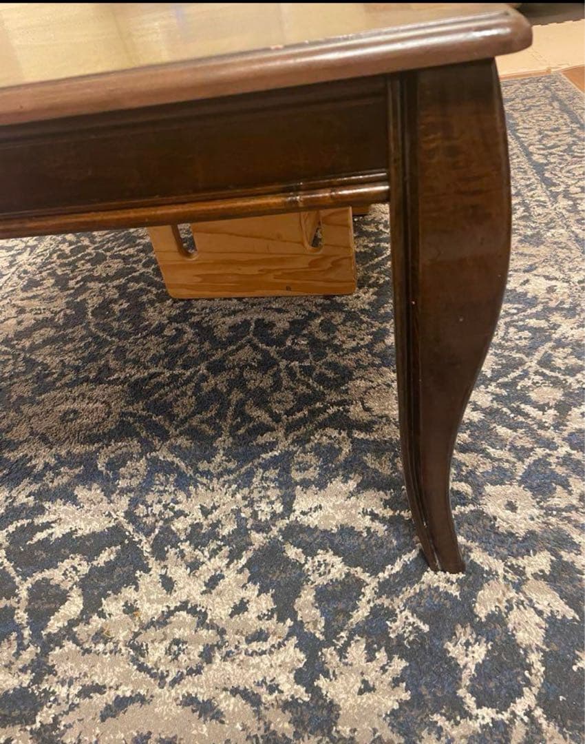 6月22日まで　木製座卓 ダークブラウン アシュレイ