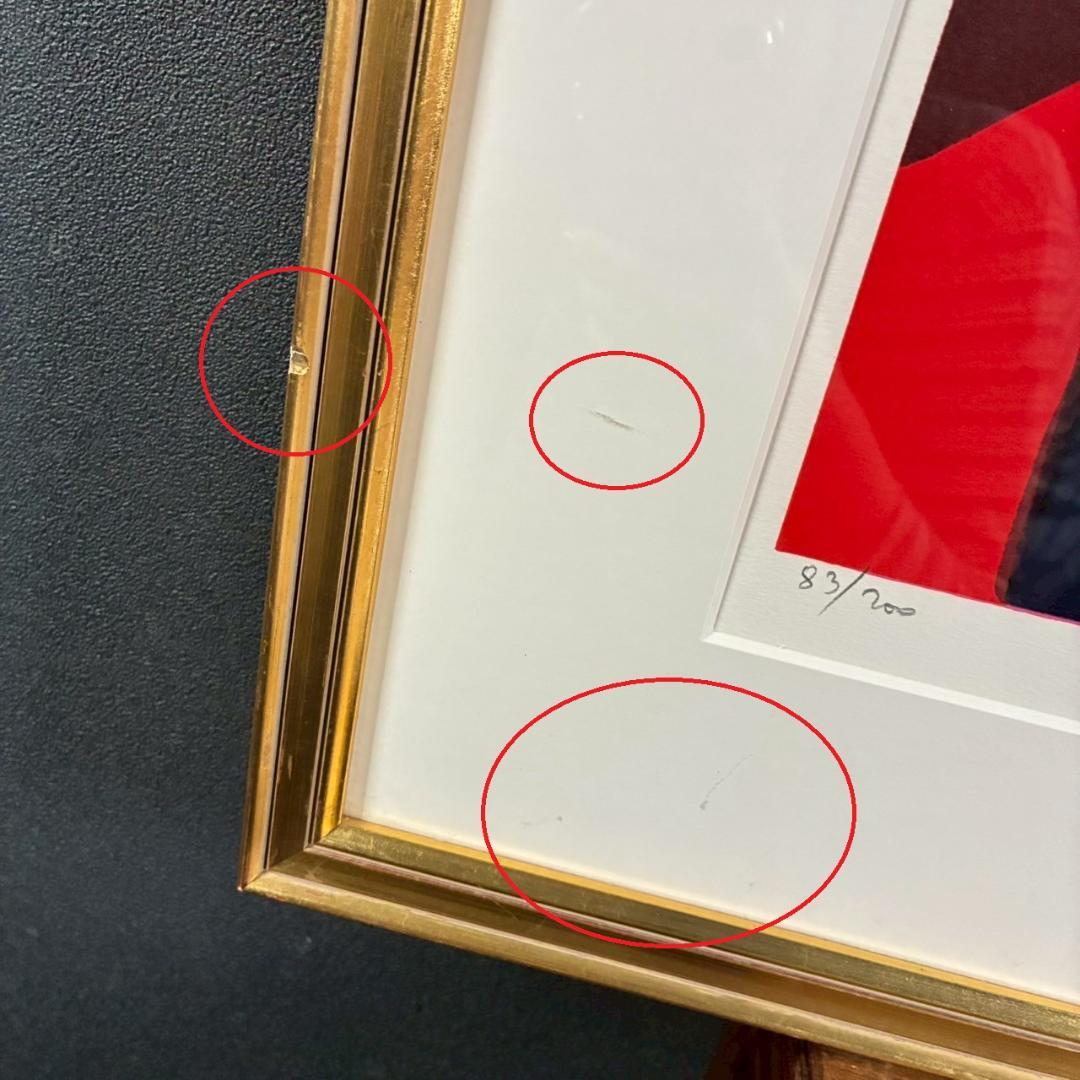 マルセル・ムーリー「静物」リトグラフ 直筆サイン入り 額縁入り フランスの画家