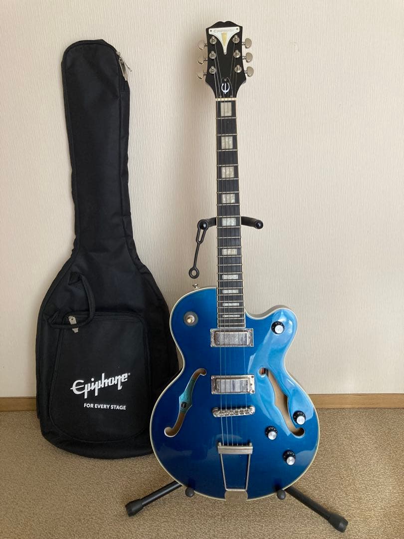 Epiphone uptown katセミアコースティックギター 青